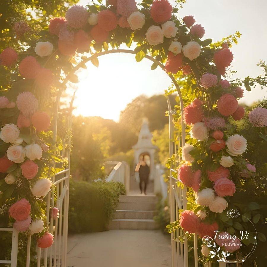 hoa tươi trang trí sự kiện tiệc cưới SHOP HOA TƯƠI TƯỜNG VI FLOWER