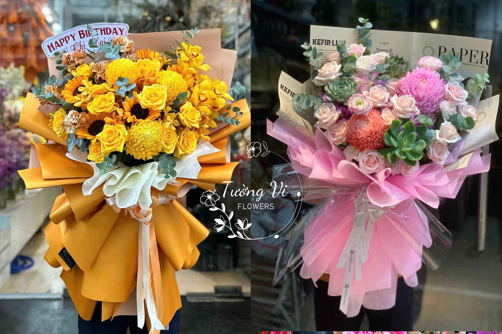 hoa chúc mừng bạn bè shop hoa tươi tường vi