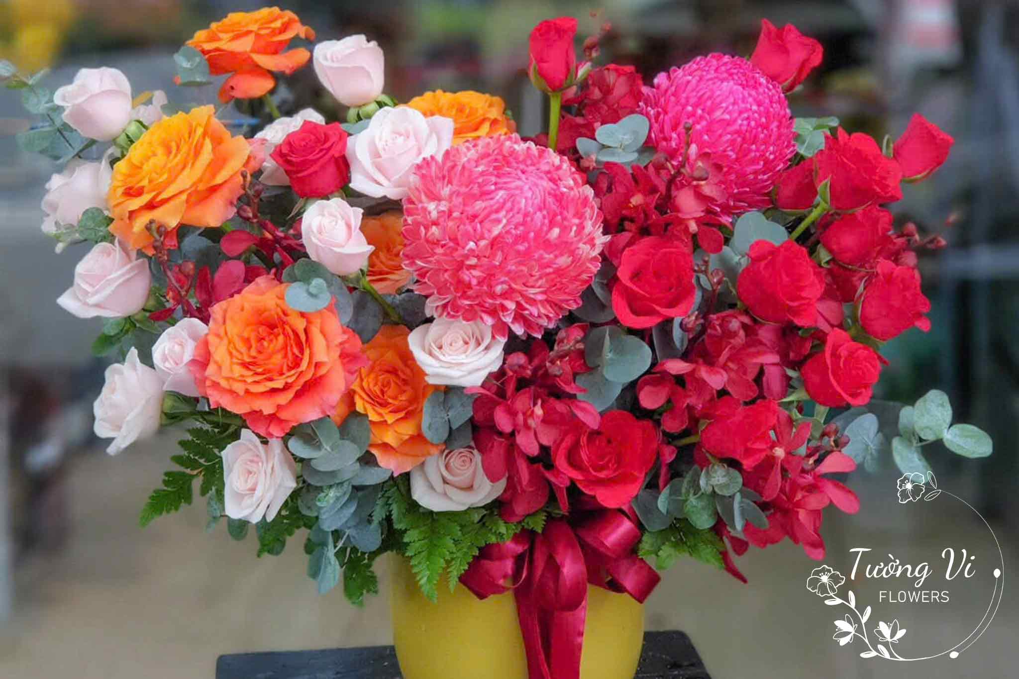 Gior hoa chúc mừng sinh nhật cho đối tác