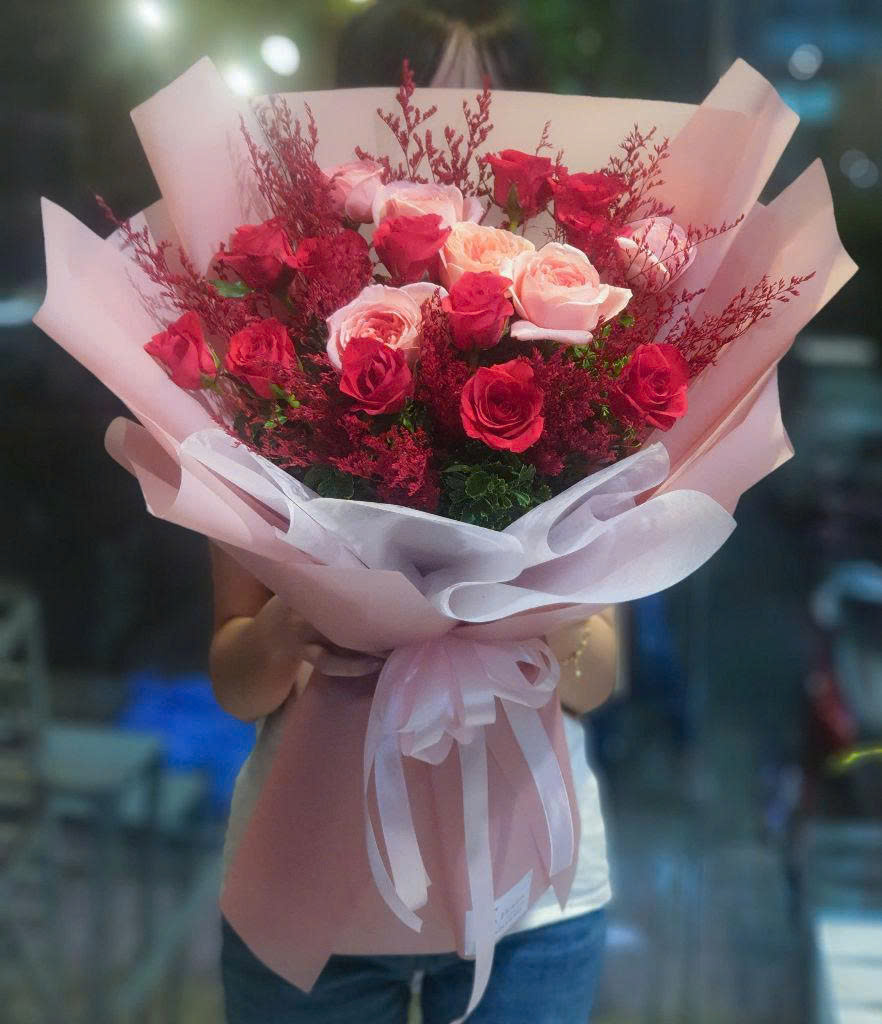 Bó Hoa Hồng Đỏ Chúc Mừng Thành Tựu - Thành Công