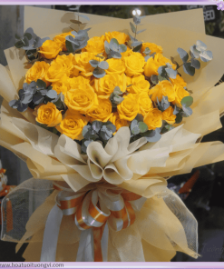 Bó Hoa Hồng Vàng Rạng Rỡ