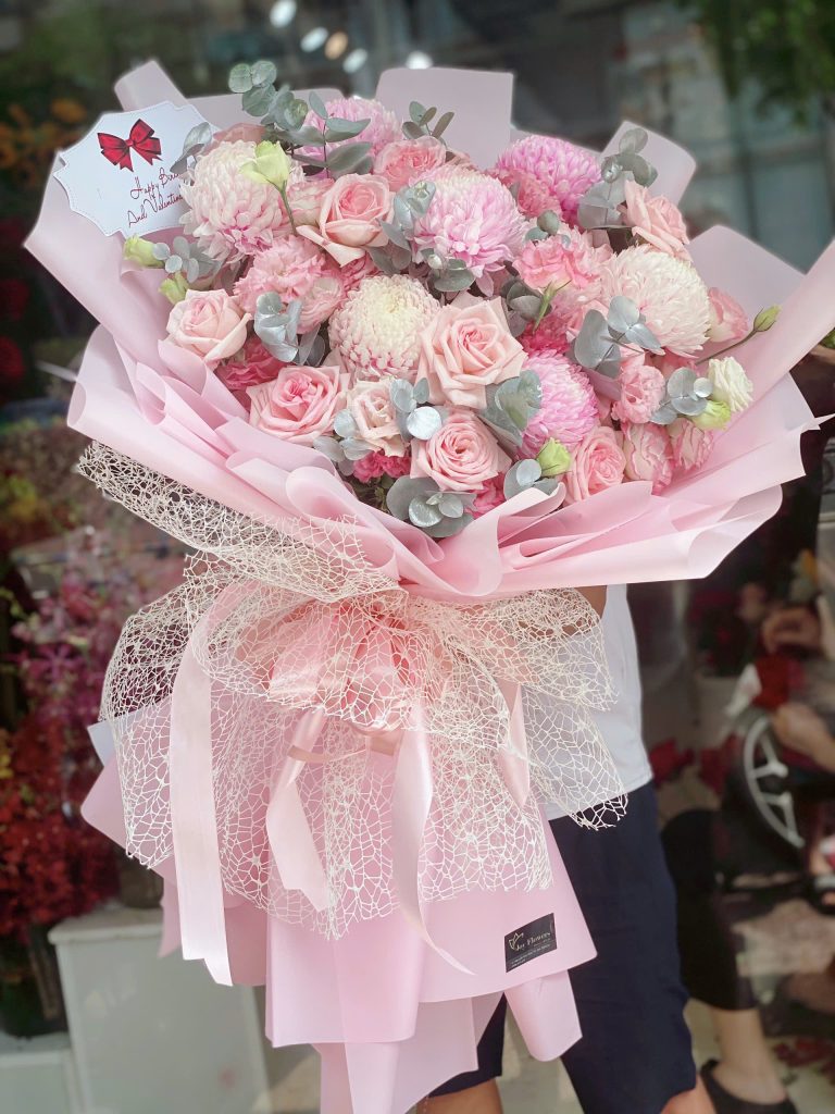 Bó Hoa Mẫu Đơn Tình Yêu Dành Tặng Người Yêu