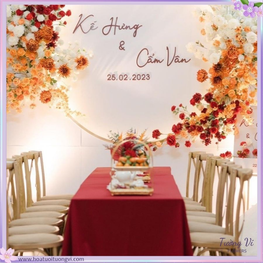 Set Hoa Tươi Tường Vi Flower Trang Trí Lễ Cưới Shop Hoa Tươi Tường Vi Flower Set Hoa Tươi Trang Trí Tường Vi Flower Cao Cấp