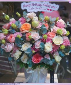 Chậu hoa thay lời muốn nói tường vi flower