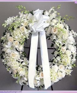 hoa trang trí tang lễ SHOP HOA TƯƠI TƯỜNG VI FLOWER giao nhanh tận nơi