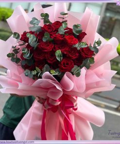bó hoa hồng tình yêu sang trọng