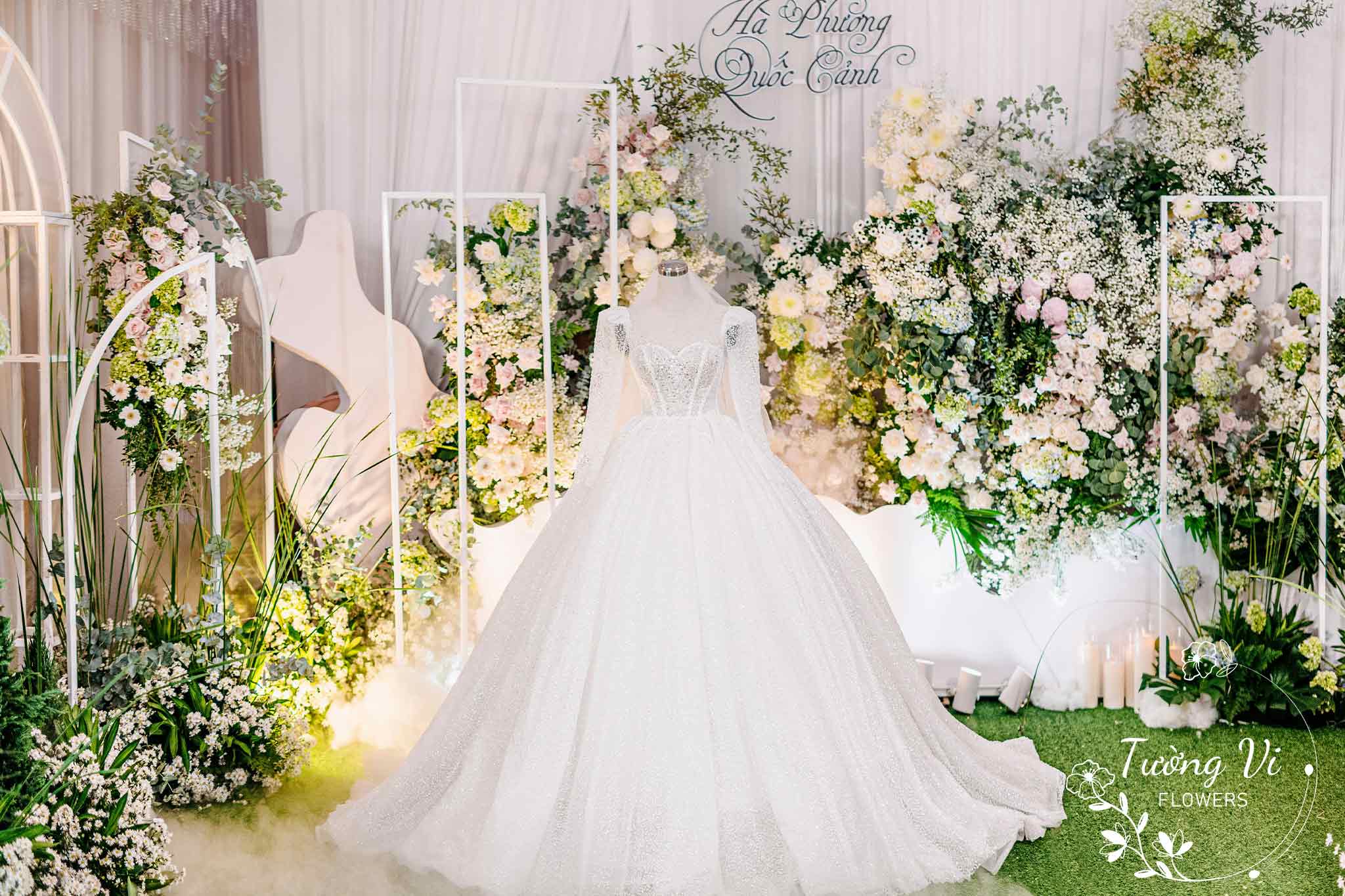 Hoa trang trí sự kiện đám cưới